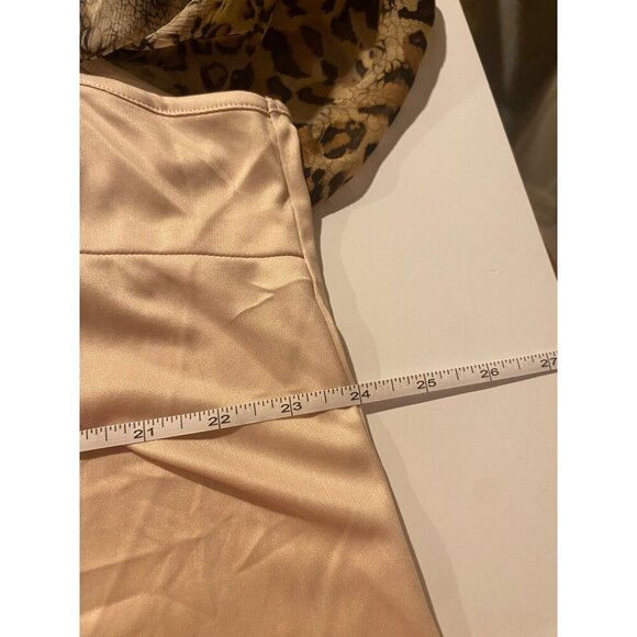 Roz & Ali Animal Print Leopard Beaded Chiffon Blouse Womens Size 3X Lightweight - Picture 8 of 9